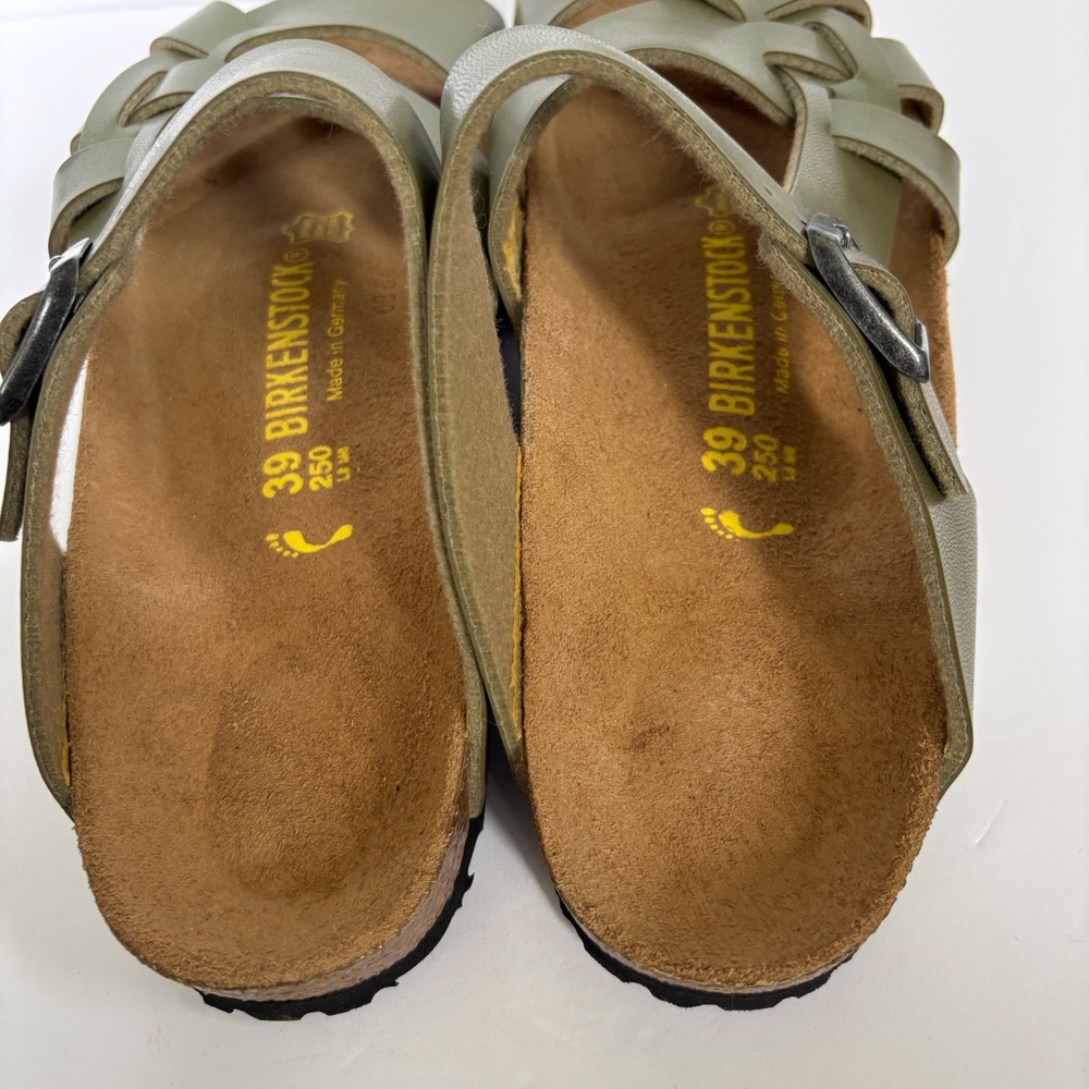 Birkenstock Sandals Womens 39 L8 M6 Metallic Olive Green NWOT - Picture 6 of 8